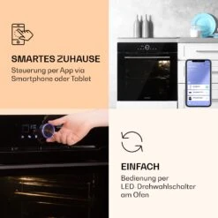 Illuminosa Smart Einbaubackofen 2800W 11 Funktionen App-Steuerung -Küchengeräte 10038335 de 0003 logo