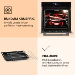 Illuminosa Smart Einbaubackofen 2800W 11 Funktionen App-Steuerung -Küchengeräte 10038335 de 0006 logo