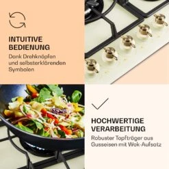 Victoria 5 Gaskochfeld 5-flammig Sabaf-Brenner Glaskeramik Retro-Look -Küchengeräte 10038377 de 0005 logo