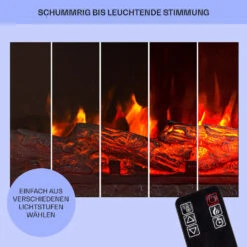 Studio Light & Fire 3 Smart Kamin 1000/2000W MDF WiFi-Steuerung -Küchengeräte 10038384 de 0008 usp