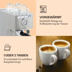 Pausa Espressomaker 1350 Watt 20 Bar Druck Wassertank: 1,4 Liter Edelstahl -Küchengeräte 10038393 de 0004 logo