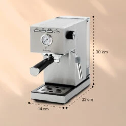 Pausa Espressomaker 1350 Watt 20 Bar Druck Wassertank: 1,4 Liter Edelstahl -Küchengeräte 10038393 yy 0008 logo