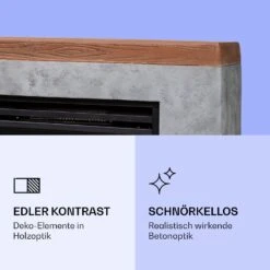 Fort Rock Elektrokamin 1800 W Heizfunktion 10 Bis 30 °C Fernbedienung -Küchengeräte 10038396 de 0003 logo