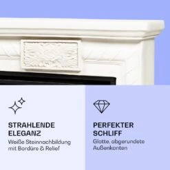 Frosty Peak Elektrischer Kamin 1800 W 10 Bis 30 °C Fernbedienung -Küchengeräte 10038397 de 0003 logo