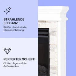 Nevis Peak Elektrischer Kamin 1800 W Heizfunktion 10 Bis 30 °C Fernbedienung -Küchengeräte 10038399 de 0003 logo