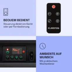 Nevis Peak Elektrischer Kamin 1800 W Heizfunktion 10 Bis 30 °C Fernbedienung -Küchengeräte 10038399 de 0006 logo