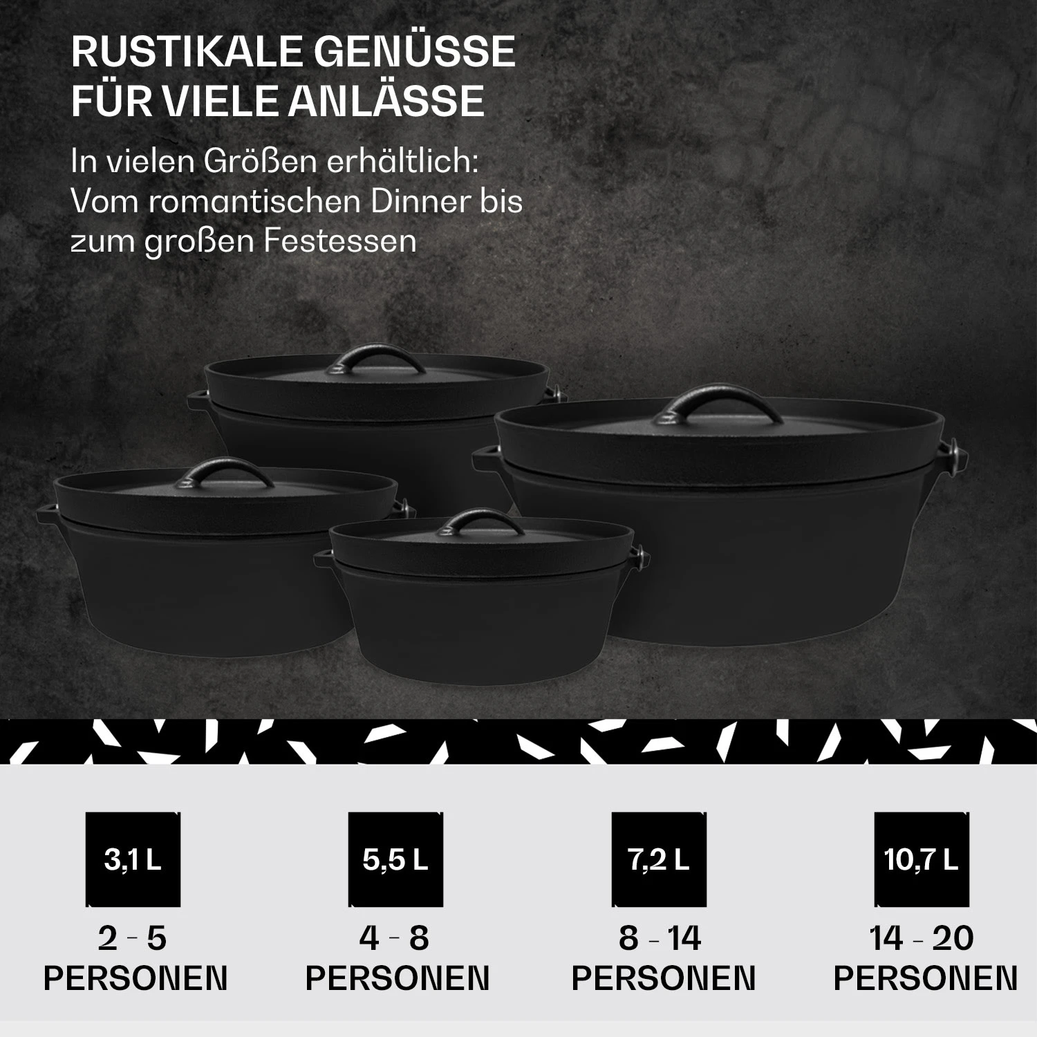 Galloway Dutch Oven 12.0 BBQ-Topf Gusseisen Größe XL / 12 Qt 6 Galloway Dutch Oven 12.0 BBQ-Topf Gusseisen Größe XL / 12 Qt – Bild 6