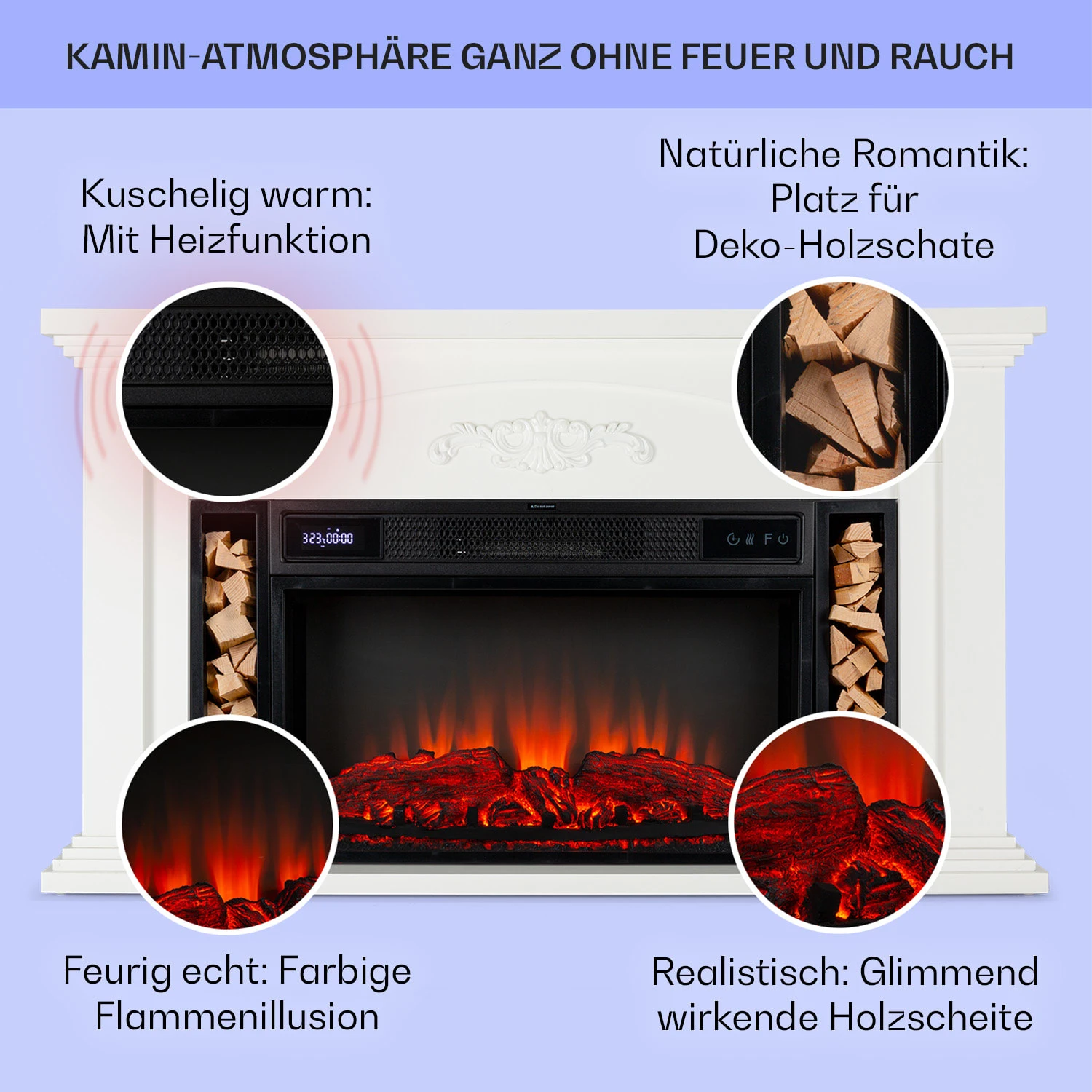 Saint Helens Elektrokamin 1900 W LED-Technik Fernbedienung 2 Saint Helens Elektrokamin 1900 W LED-Technik Fernbedienung – Bild 2