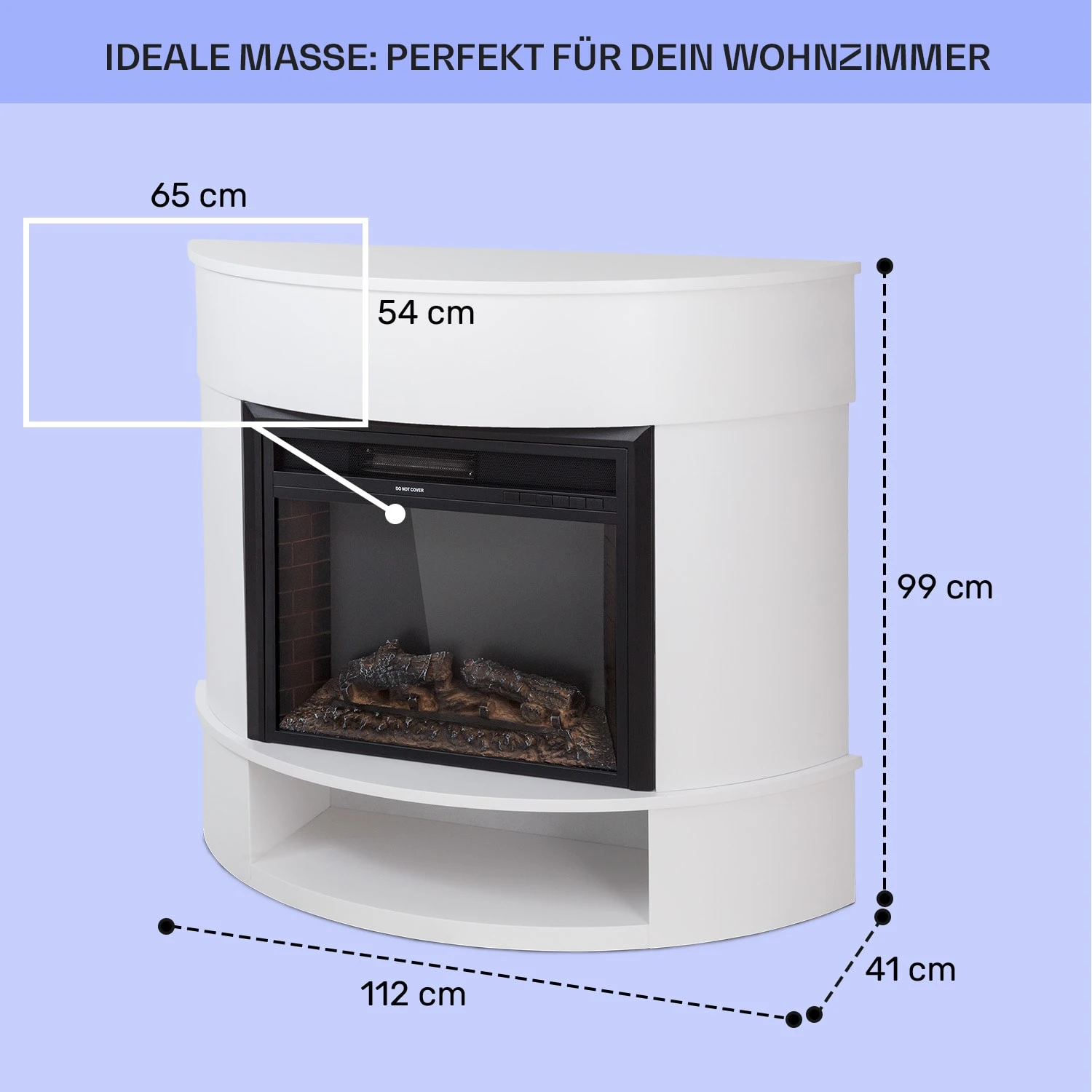 Loloru Elektrokamin Heizlüfter 900/1800W Wochentimer Fernbedienung 5 Loloru Elektrokamin Heizlüfter 900/1800W Wochentimer Fernbedienung – Bild 5