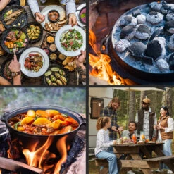 Guernsey Premium Dutch Oven 12.0 BBQ-Topf Gusseisen Voreingebrannt Größe XL / 12 Qt -Küchengeräte 10038640 de 0005 usp