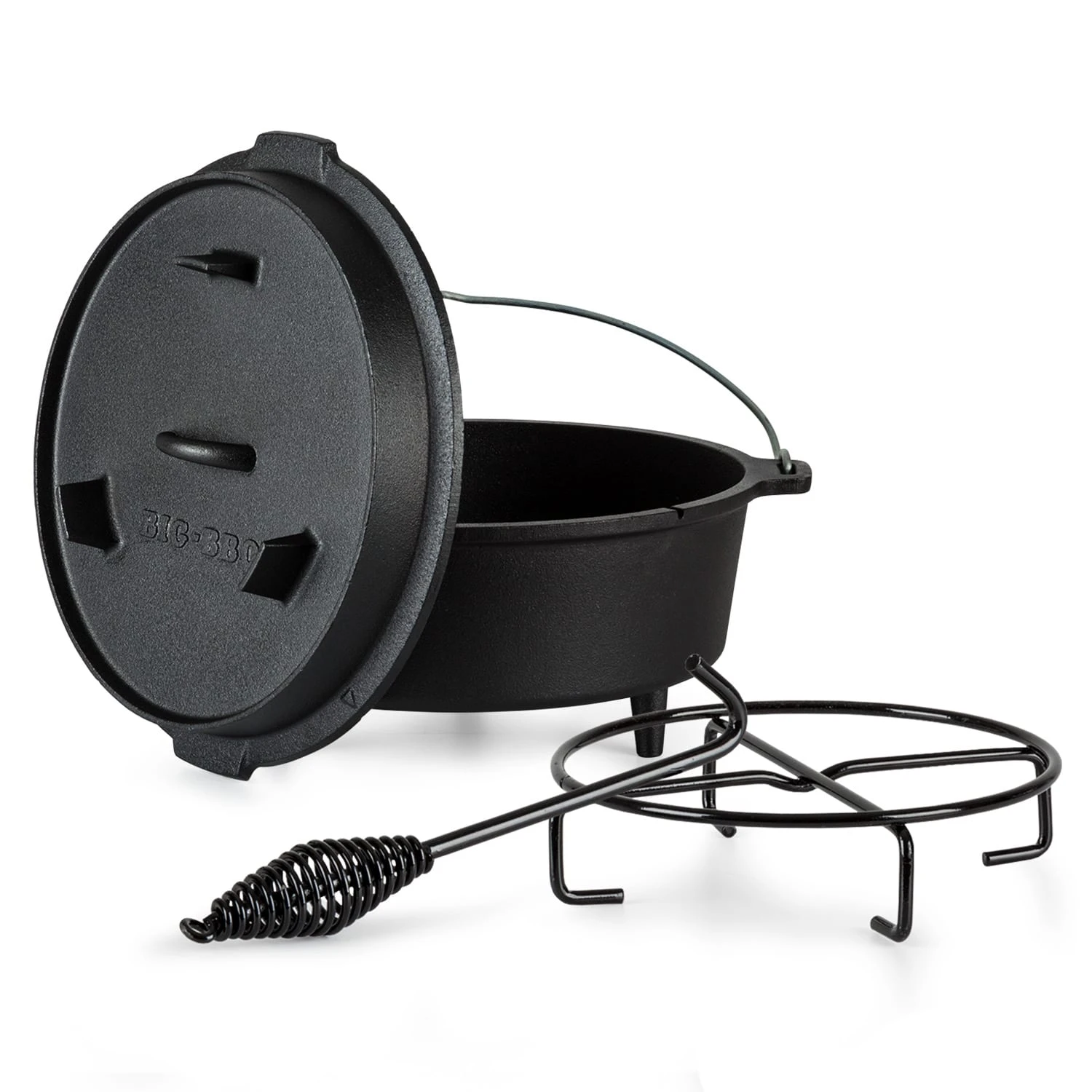 Guernsey Premium Dutch Oven 6.0 BBQ-Topf Gusseisen Standfüße Größe M / 6 Qt 1 Guernsey Premium Dutch Oven 6.0 BBQ-Topf Gusseisen Standfüße Größe M / 6 Qt