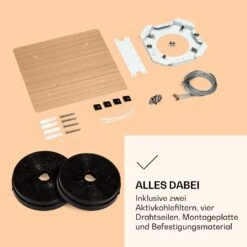 Futurelight Smart Inselabzugshaube Umluft 420m³/h LED Edelstahl -Küchengeräte 10038708 de 0006 logo