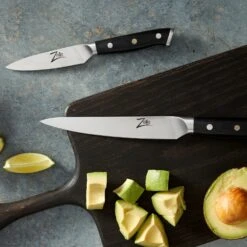 Alpha-Royal German 4" Schälmesser 56 HCR Damaszenerstahl -Küchengeräte 10039004 yy 0004 logo