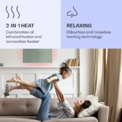 Mojave 750 Smart 2-in-1 Heizgerät Infrarot Konvektor 85x60cm 750W RGB-Licht -Küchengeräte 10039818 uk 0004 logo