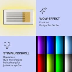 Mojave 1000 Smart 2-in-1 Heizgerät Infrarot Konvektor 120x60cm 1000W RGB-Licht -Küchengeräte 10039826 de 0003 logo