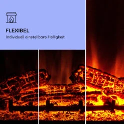 Dukono Elektrokamin 1800 W LED-Flammen Heizlüfter Timer Holzfach -Küchengeräte 10039850 de 0004 logo