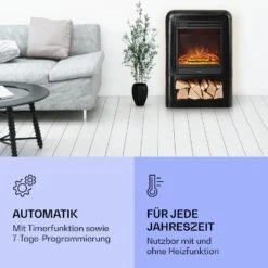 Dukono Elektrokamin 1800 W LED-Flammen Heizlüfter Timer Holzfach -Küchengeräte 10039850 de 0006 logo