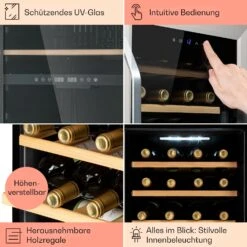 Vinamour 16 Uno Weinkühlschrank 16Fl./42l 5-18°C 41dB Glas -Küchengeräte 10039897 de 0005 usp
