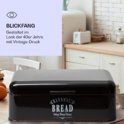 Delaware Brotkasten Metall 42 X 16 X 24,5 Cm Klappdeckel Lüftungslöcher -Küchengeräte 10039909 de 0004 logo