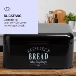 Delaware Brotkasten Metall 30 X 16 X 20,5 Cm Klappdeckel Lüftungslöcher -Küchengeräte 10039910 de 0004 logo