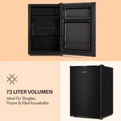 Obsidian Kühlschrank 72 Liter Eisfach Schwarz 11 Obsidian Kühlschrank 72 Liter Eisfach Schwarz -Küchengeräte 10039911 de 0004 logo