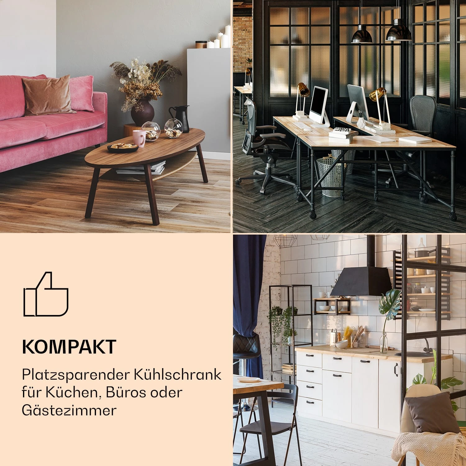 Obsidian Kühlschrank 72 Liter Eisfach Schwarz 6 Obsidian Kühlschrank 72 Liter Eisfach Schwarz – Bild 6