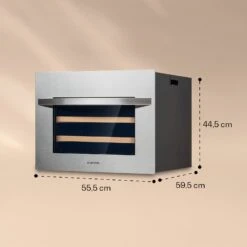 Vinsider 24 Built-In Uno Weinkühlschrank Einbaugerät 1 Zone 24 Flaschen Edelstahl -Küchengeräte 10039913 yy 0006 logo