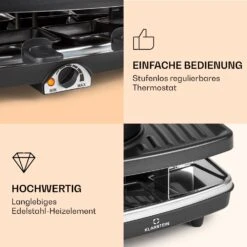 Entrecote 2-in-1 Raclette-Grill & Fondue Naturstein 1100W 8 Personen -Küchengeräte 10039922 de 0004 logo