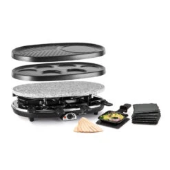 All-U-Can-Grill Raclette Raclette-Grill 4-in-1 Zubehör Für 8 Personen