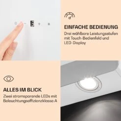 Aurora Eco 90 Dunstabzugshaube 550 M³/h 90cm Kopffrei Ambientelicht -Küchengeräte 10039930 de 0005 logo