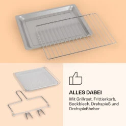 Vigor Air Heißluftfritteuse 1800 W 30 Liter 18 Programme -Küchengeräte 10039941 de 0007 logo