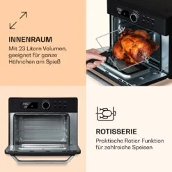 Prime Air Heißluftfritteuse 1500W 23l Timer 8 Programme 11 Prime Air Heißluftfritteuse 1500W 23l Timer 8 Programme -Küchengeräte 10040025 de 0005 logo