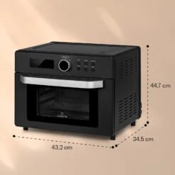 Prime Air Heißluftfritteuse 1500W 23l Timer 8 Programme 13 Prime Air Heißluftfritteuse 1500W 23l Timer 8 Programme -Küchengeräte 10040025 yy 0007 dimensions