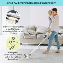 LARMA Staubsauger Kabellos Beutellos Akku 45 Min Laufzeit Max. LED -Küchengeräte 10040033 de 0004 logo