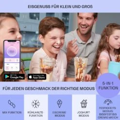 Dolce Bacio Smart Eiscremebereiter Yogurtmaker Kompressor 2 Liter WiFi Touch Edelstahl -Küchengeräte 10040048 de 0003 logo