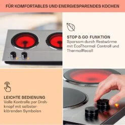 Ramsey Doppel-Kochfeld 2400W 11 Leistungsstufen Glaskeramik 12 Ramsey Doppel-Kochfeld 2400W 11 Leistungsstufen Glaskeramik -Küchengeräte 10040070 de 0004 usp