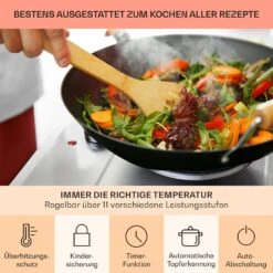 Ramsey Doppel-Kochfeld 2400W 11 Leistungsstufen Glaskeramik 13 Ramsey Doppel-Kochfeld 2400W 11 Leistungsstufen Glaskeramik -Küchengeräte 10040070 de 0005 usp