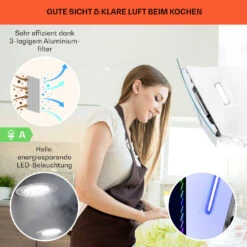 Clara 90 Dunstabzugshaube Glas 509 M³/h Touch Ambiente-Licht -Küchengeräte 10040143 de 0004 logo