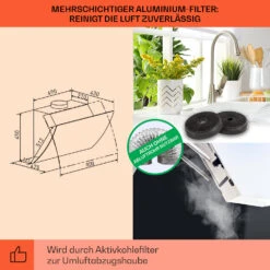 Clara 90 Dunstabzugshaube Glas 509 M³/h Touch Ambiente-Licht -Küchengeräte 10040143 de 0005 logo