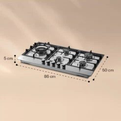 Ignito Chef Edition 5 Zonen Gaskochfeld 5-flammig Sabaf-Brenner Glaskeramik 13 Ignito Chef Edition 5 Zonen Gaskochfeld 5-flammig Sabaf-Brenner Glaskeramik -Küchengeräte 10040147 yy 0007 dimensions