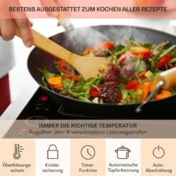 Victoria 4 Flex Induktionskochfeld Einbau 7000W 2 Flexzonen Timer -Küchengeräte 10040201 de 0005 usp