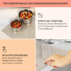 Victoria 5 Flex Induktionskochfeld Einbau 7400W 2 Flexzonen Timer -Küchengeräte 10040204 de 0004 usp