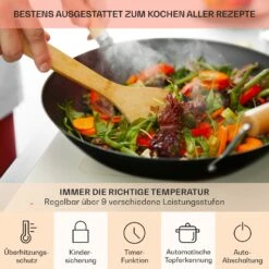 Victoria 5 Flex Induktionskochfeld Einbau 7400W 2 Flexzonen Timer -Küchengeräte 10040204 de 0005 usp