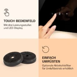 Alina 90 Smart Dunstabzugshaube 90cm 594m³/h LED Ambiente Glasfront -Küchengeräte 10040232 de 0006 logo