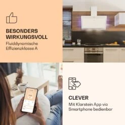 Aurora 90 Smart Dunstabzugshaube 550 M³/h 90cm Kopffrei Ambiente-Licht EEC A++ -Küchengeräte 10040237 de 0003 logo