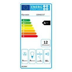Aurora 90 Smart Dunstabzugshaube 550 M³/h 90cm Kopffrei Ambiente-Licht EEC A++ -Küchengeräte 10040237 energy label