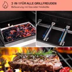 Kingsville 4.1 Kombigrill Gas + Kohle 13,7 KW 4+1 Brenner 10 Kingsville 4.1 Kombigrill Gas + Kohle 13,7 KW 4+1 Brenner -Küchengeräte 10040271 de 0003 usp