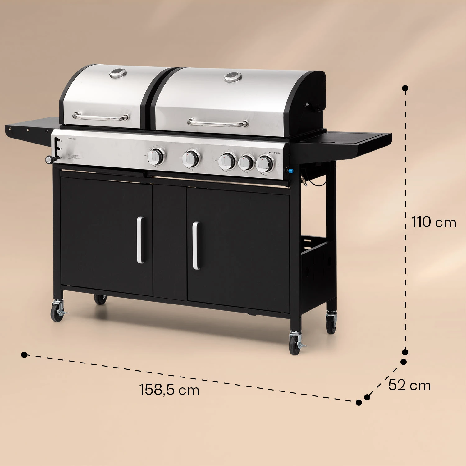 Kingsville 4.1 Kombigrill Gas + Kohle 13,7 KW 4+1 Brenner 8 Kingsville 4.1 Kombigrill Gas + Kohle 13,7 KW 4+1 Brenner – Bild 8
