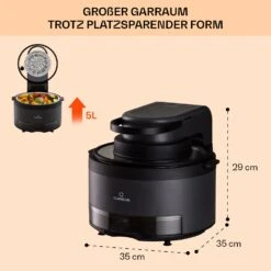 Vendure Heißluftfritteuse Mit Dampffunktion 1250W 5 Liter 6 Programme 13 Vendure Heißluftfritteuse Mit Dampffunktion 1250W 5 Liter 6 Programme -Küchengeräte 10040278 de 0007 usp