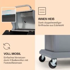 Lucifer 2 Gasgrill 2 X 3,6 KW Brenner 45x45cm Grill Edelstahl Mobil 13 Lucifer 2 Gasgrill 2 X 3,6 KW Brenner 45x45cm Grill Edelstahl Mobil -Küchengeräte 10040279 de 0006 logo